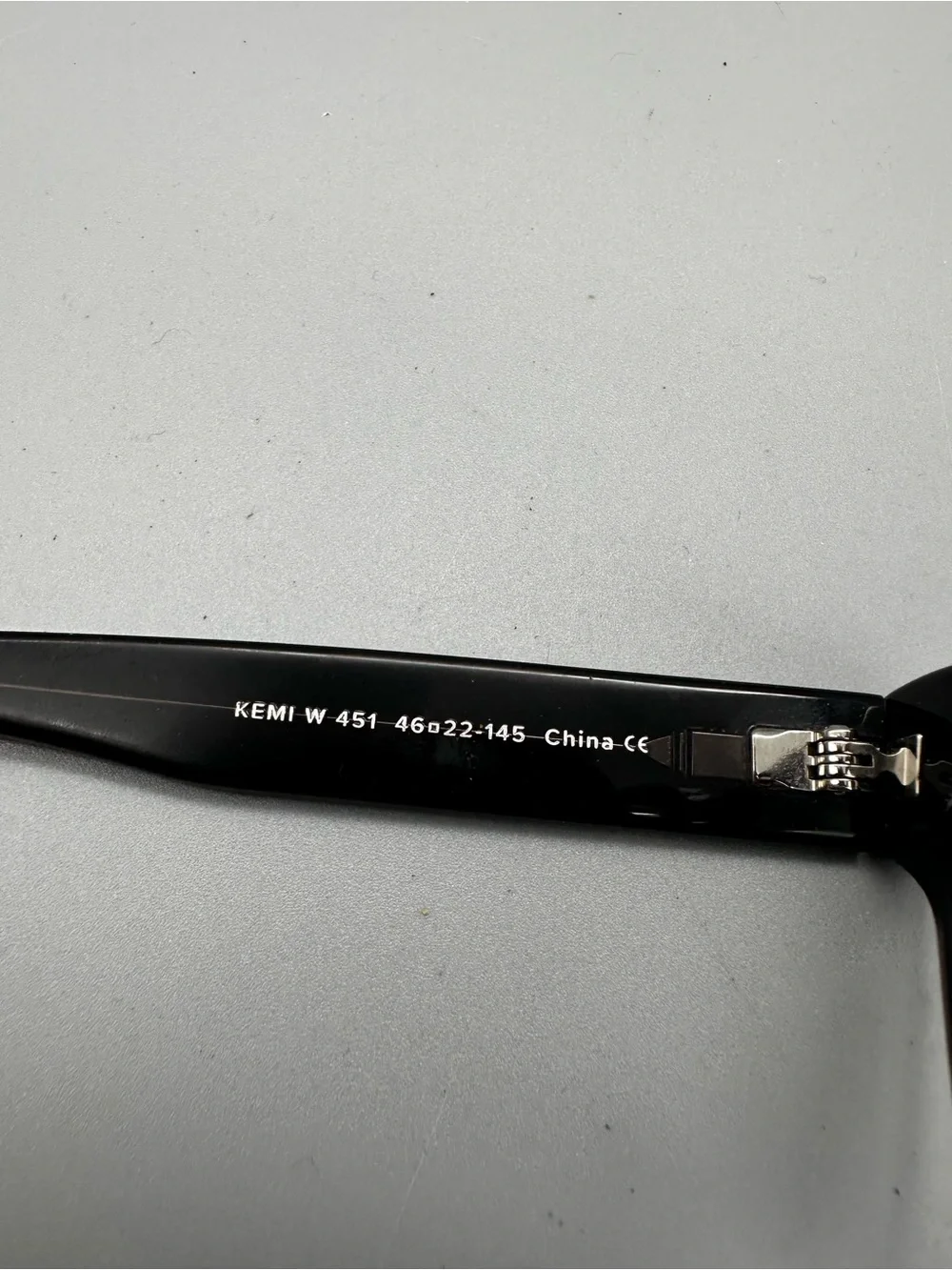 Warby Parker Kemi W 451 Eyeglasses Jet Black Square Frames 46-22-145 Mens Womens